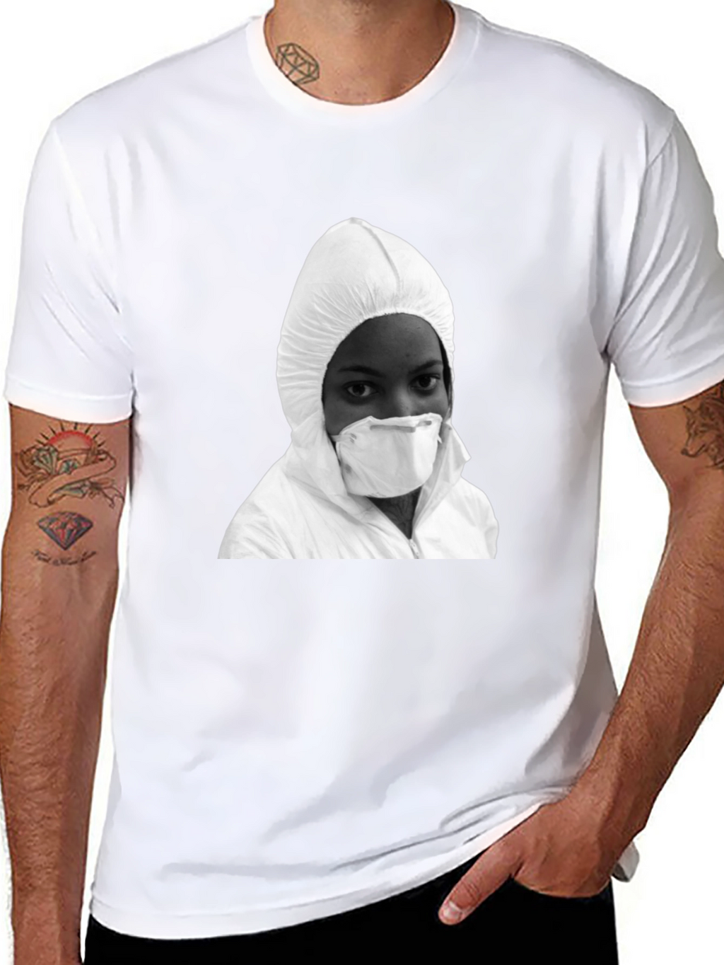 Hazmat Style Graphic T-Shirt - Bold Streetwear