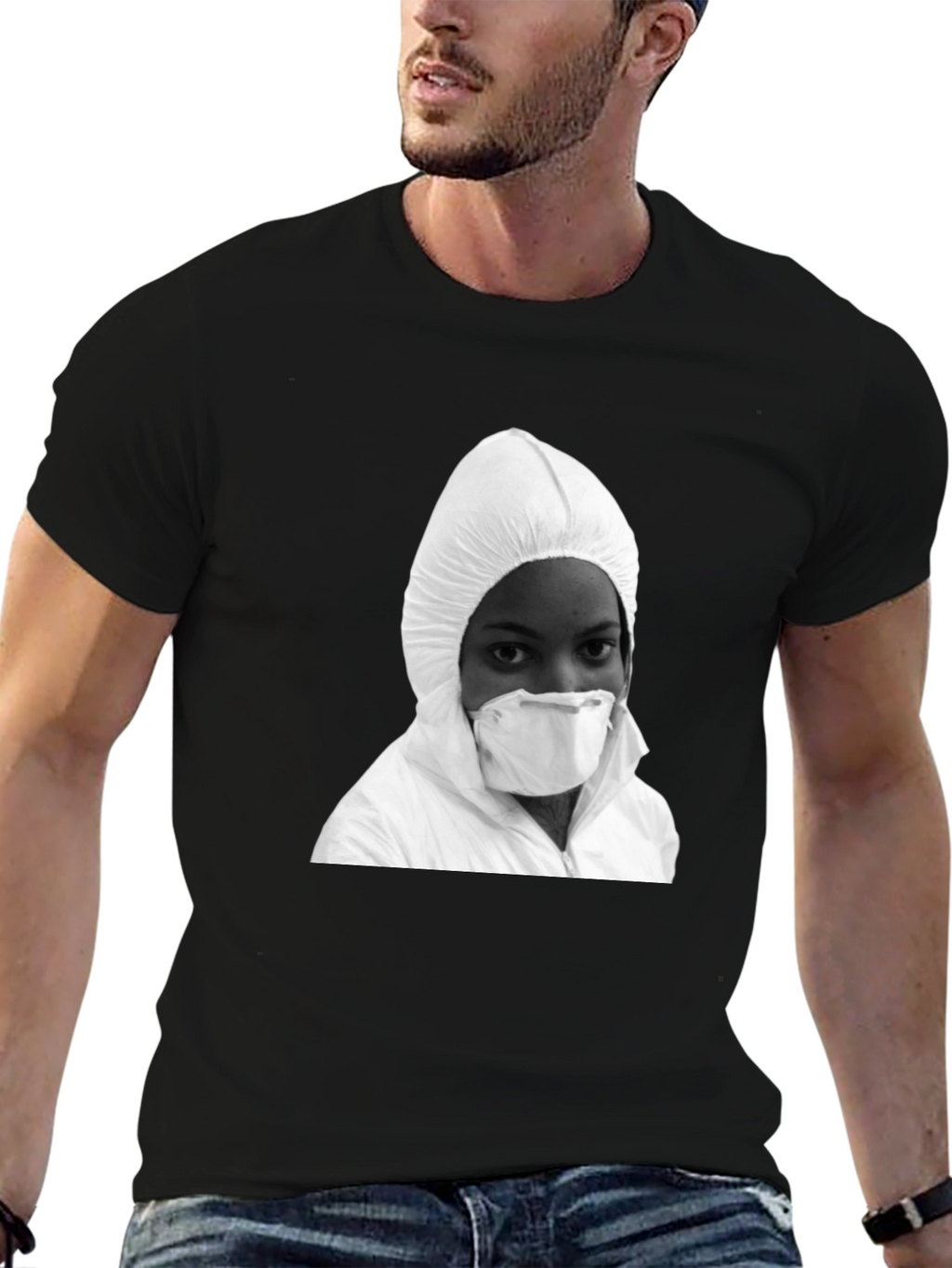 Hazmat Style Graphic T-Shirt - Bold Streetwear