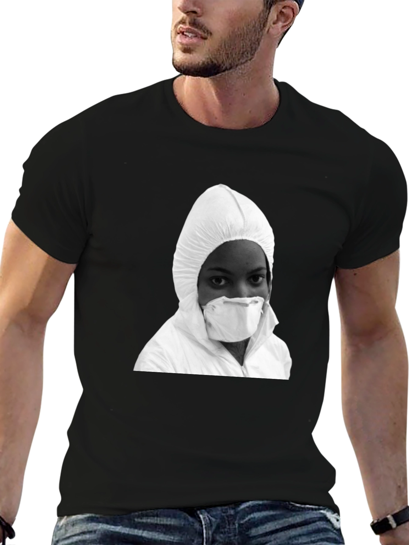 Hazmat Style Graphic T-Shirt - Bold Streetwear