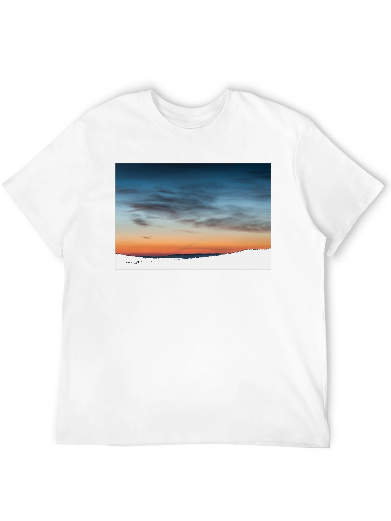 Sunset Sky Graphic Tee - Premium Cotton Blend