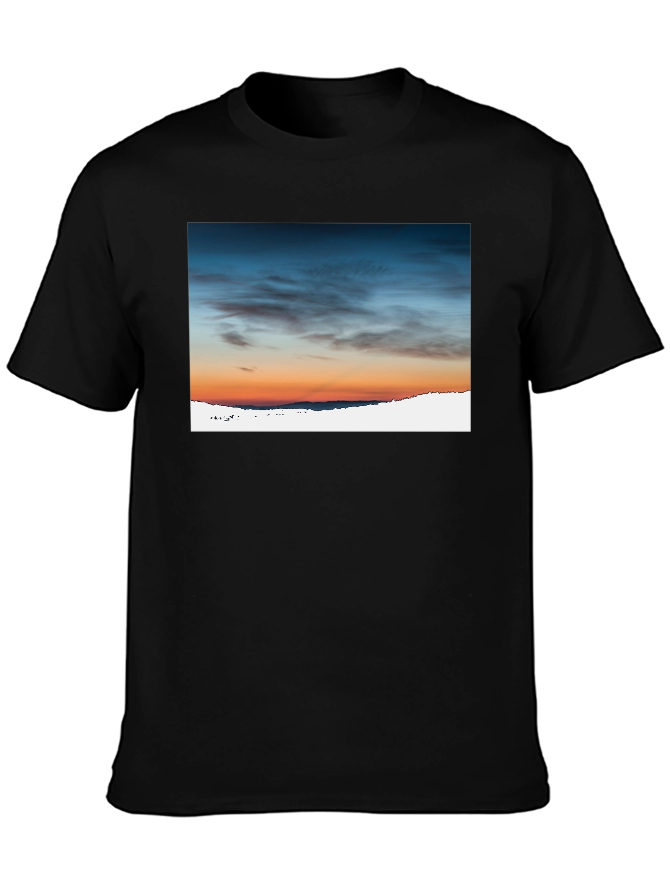 Sunset Sky Graphic Tee - Premium Cotton Blend