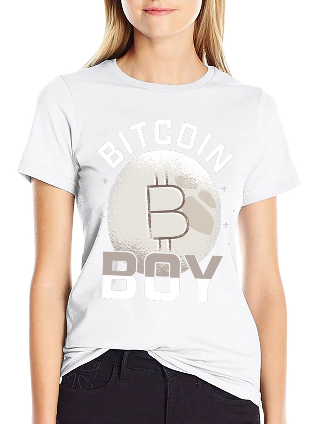 Bitcoin Boy Graphic Tee - Crypto Enthusiast Apparel