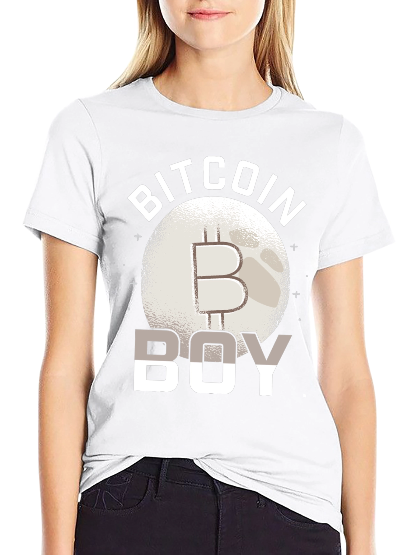 Bitcoin Boy Graphic Tee - Crypto Enthusiast Apparel