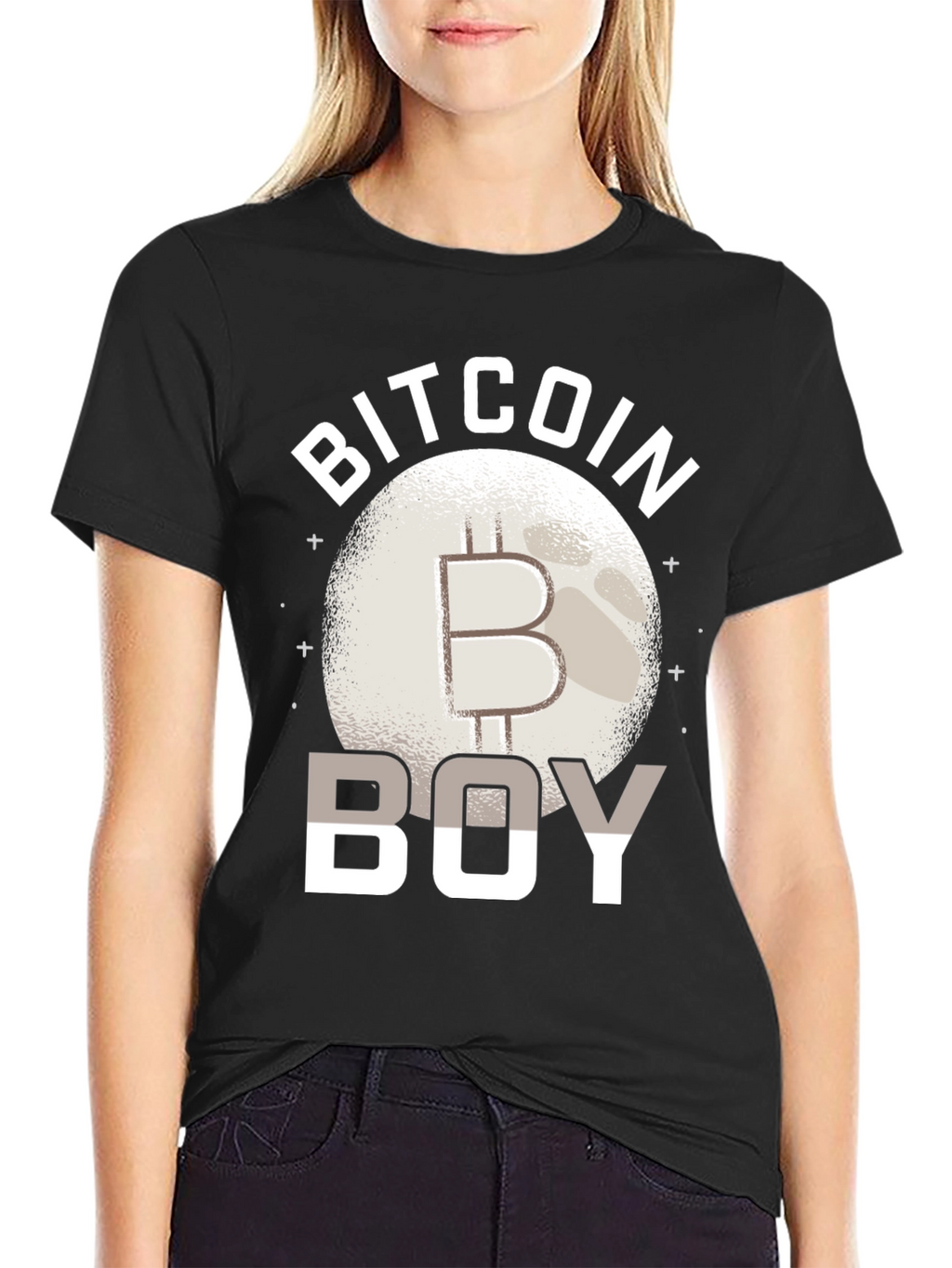 Bitcoin Boy Graphic Tee - Crypto Enthusiast Apparel