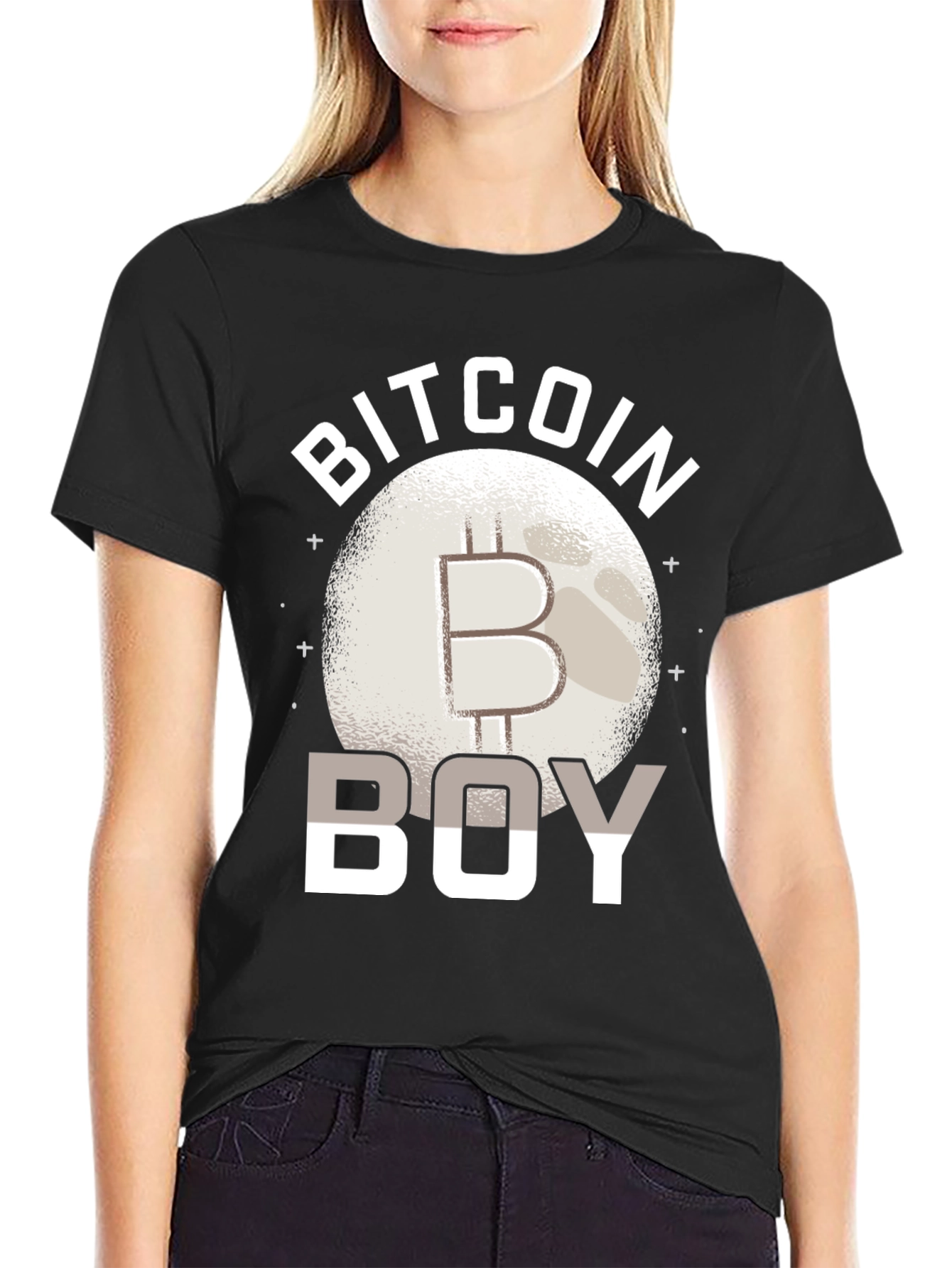 Bitcoin Boy Graphic Tee - Crypto Enthusiast Apparel