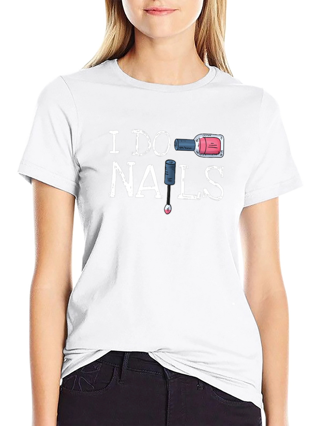 I Do Nails Graphic Tee - Nail Tech T-Shirt