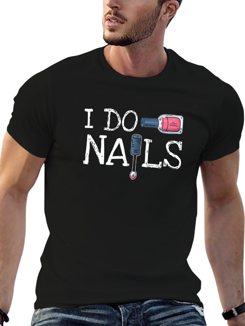 I Do Nails Graphic Tee - Nail Tech T-Shirt