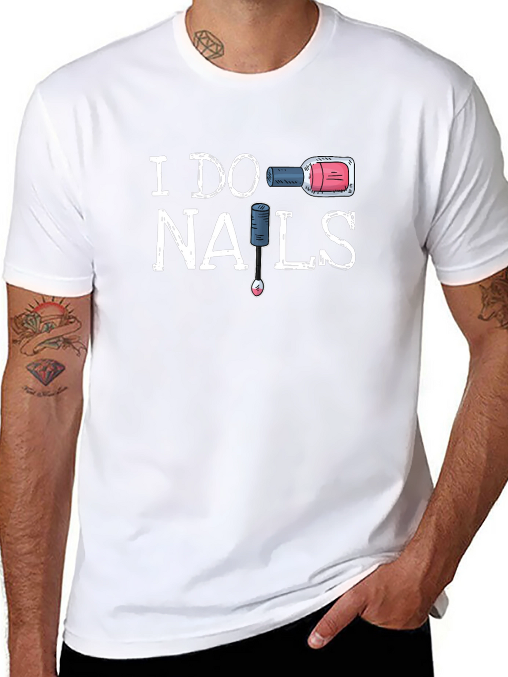 I Do Nails Graphic Tee - Nail Tech T-Shirt