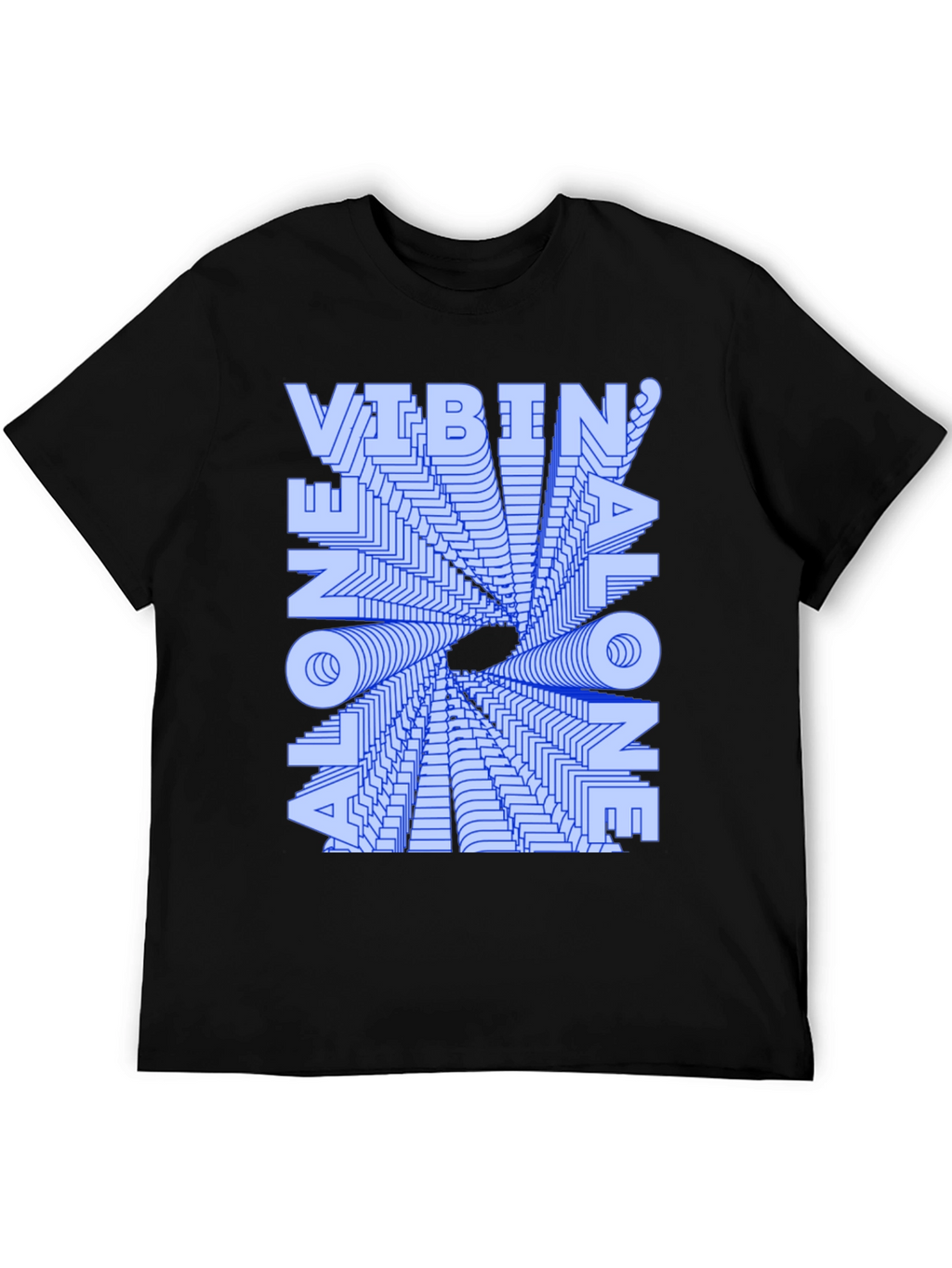 Vibin Alone Graphic T-Shirt - Trendy and Unique
