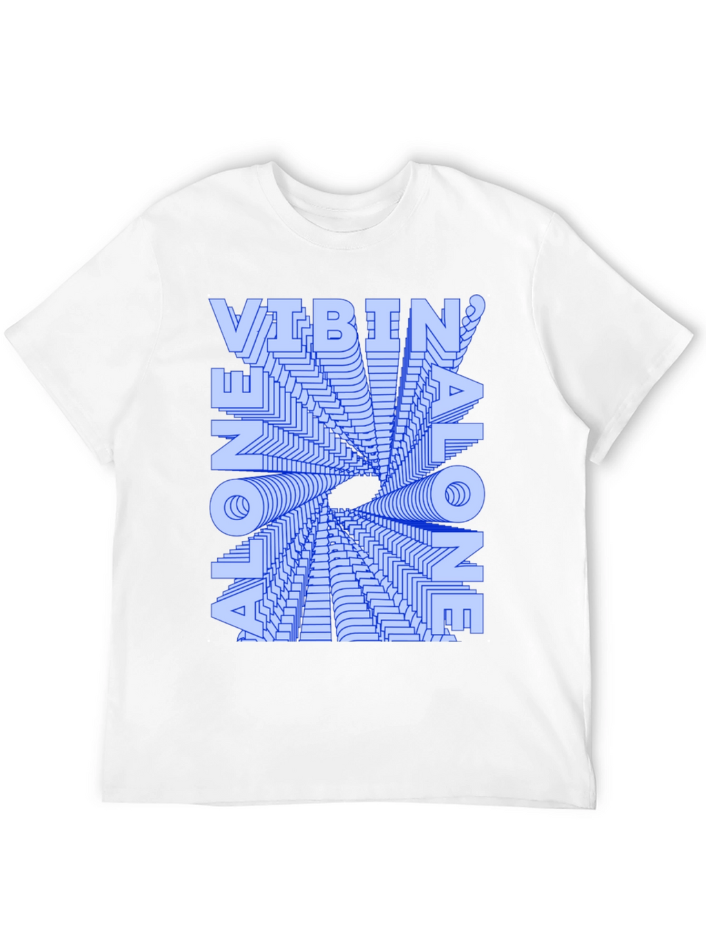 Vibin Alone Graphic T-Shirt - Trendy and Unique