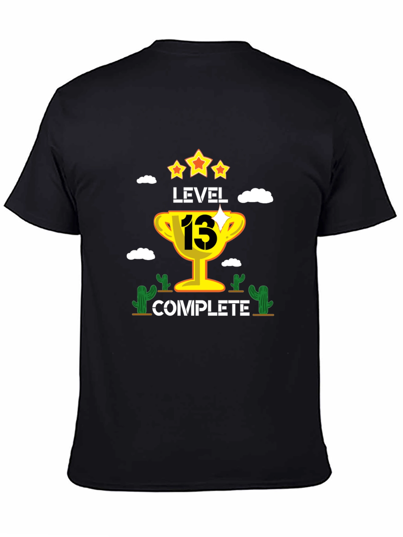 Level 13 Complete Black Graphic T-Shirt
