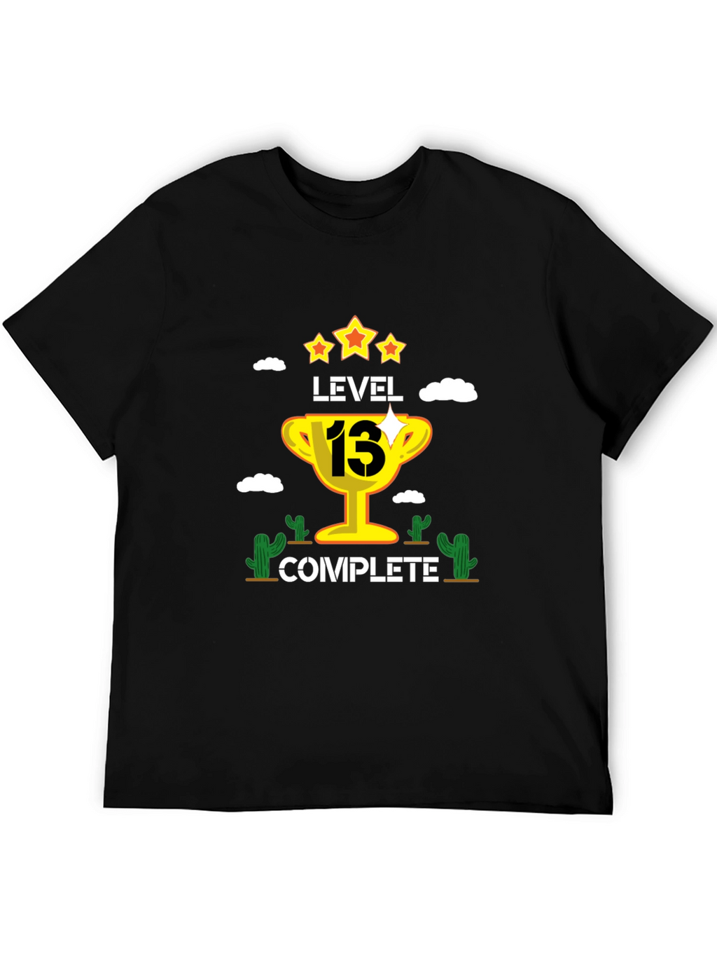 Level 13 Complete Black Graphic T-Shirt