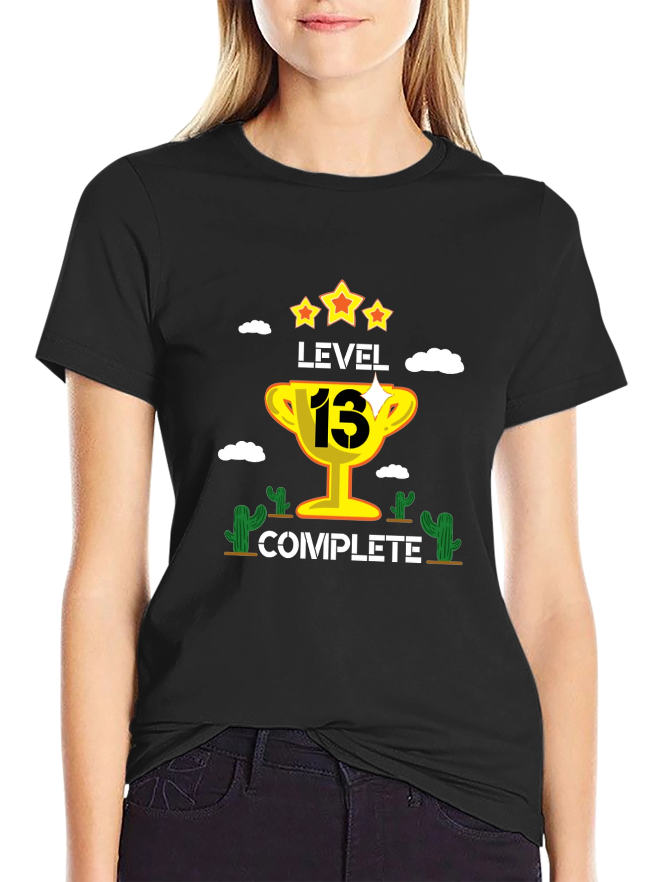 Level 13 Complete Black Graphic T-Shirt