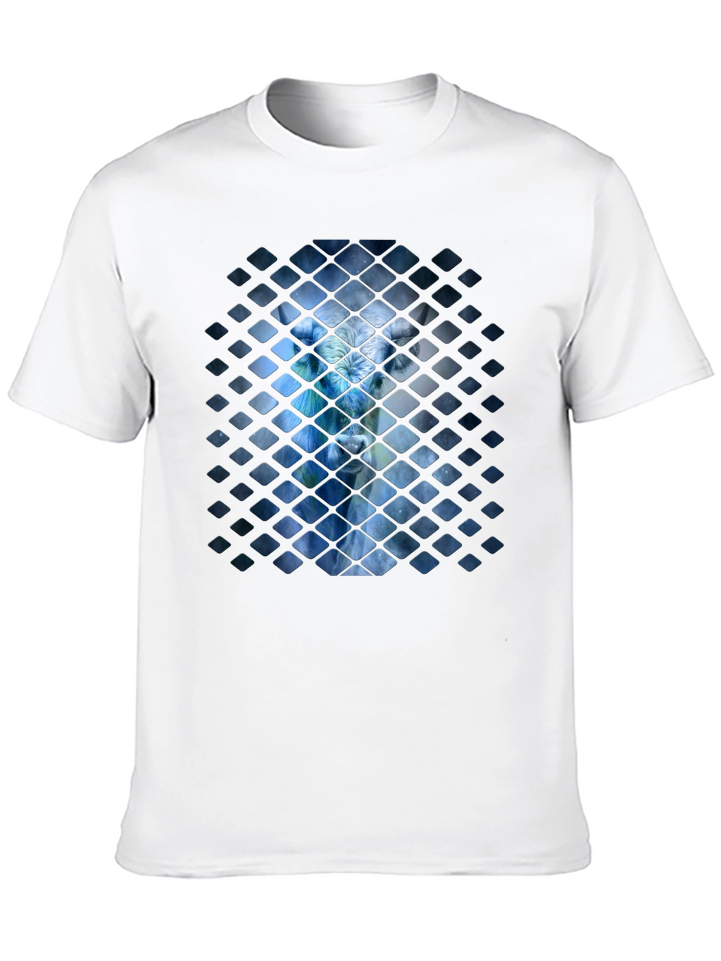 Abstract Avatar Graphic Black T-Shirt