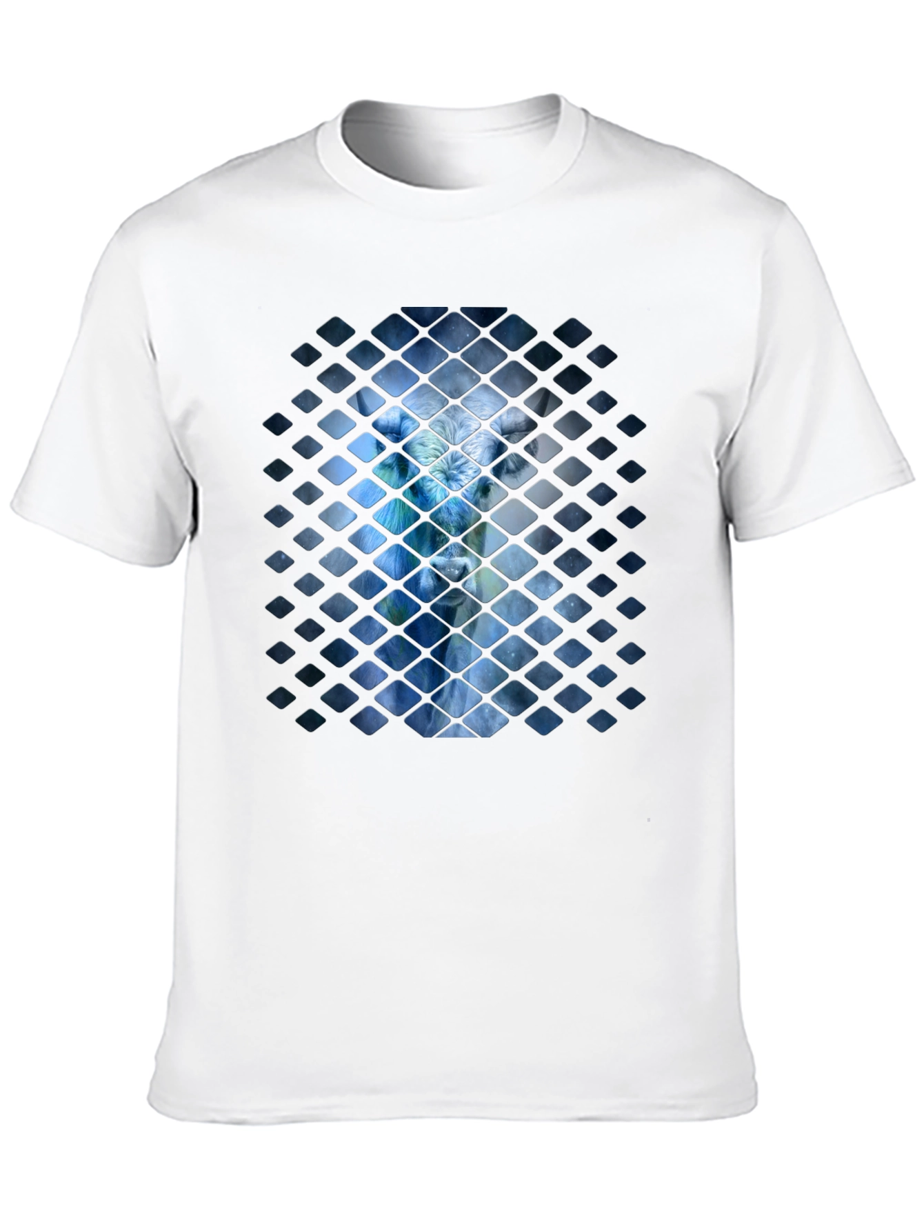 Abstract Avatar Graphic Black T-Shirt