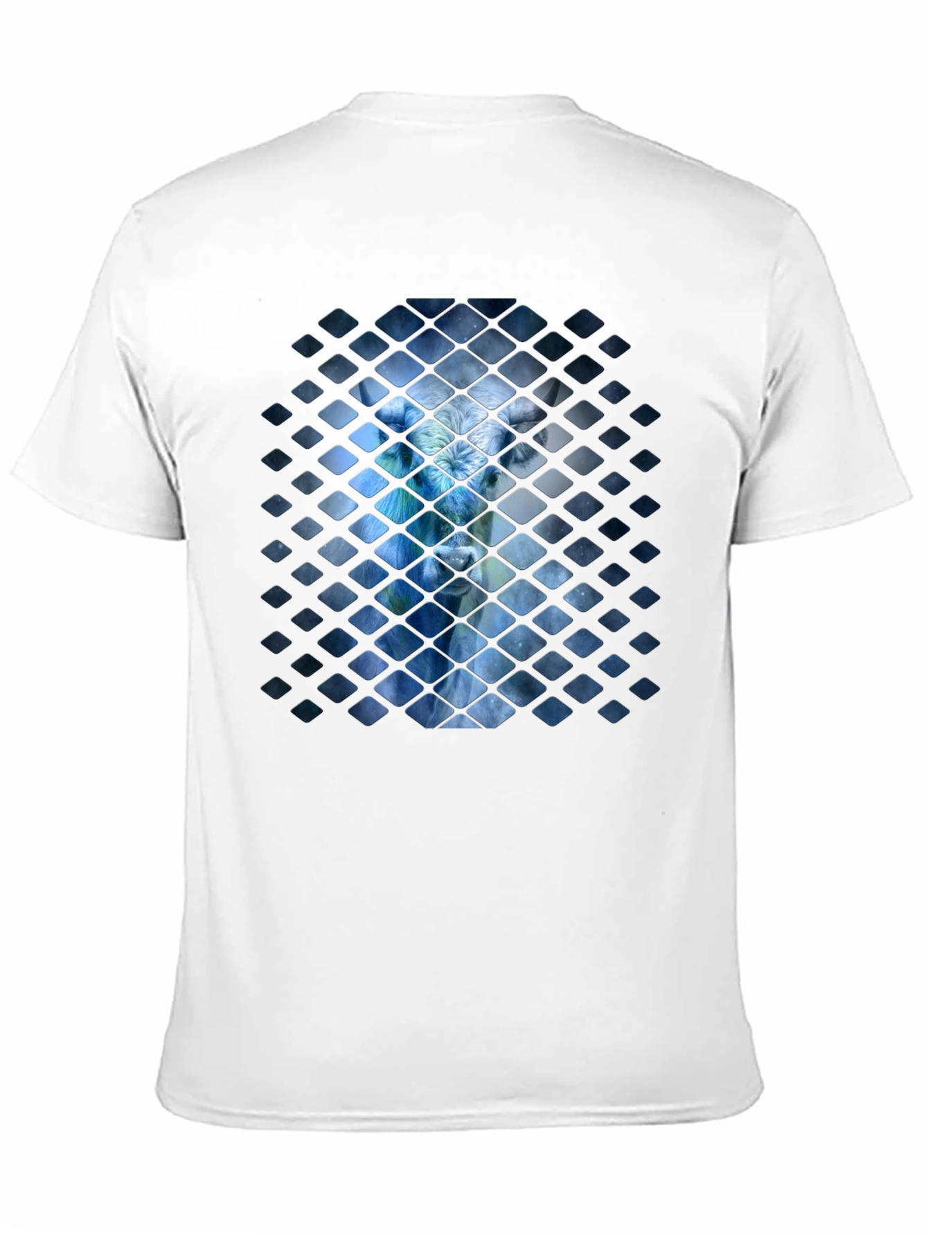 Abstract Avatar Graphic Black T-Shirt