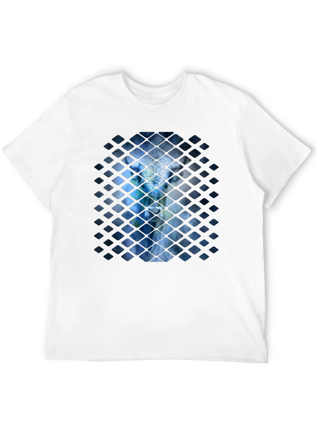 Abstract Avatar Graphic Black T-Shirt