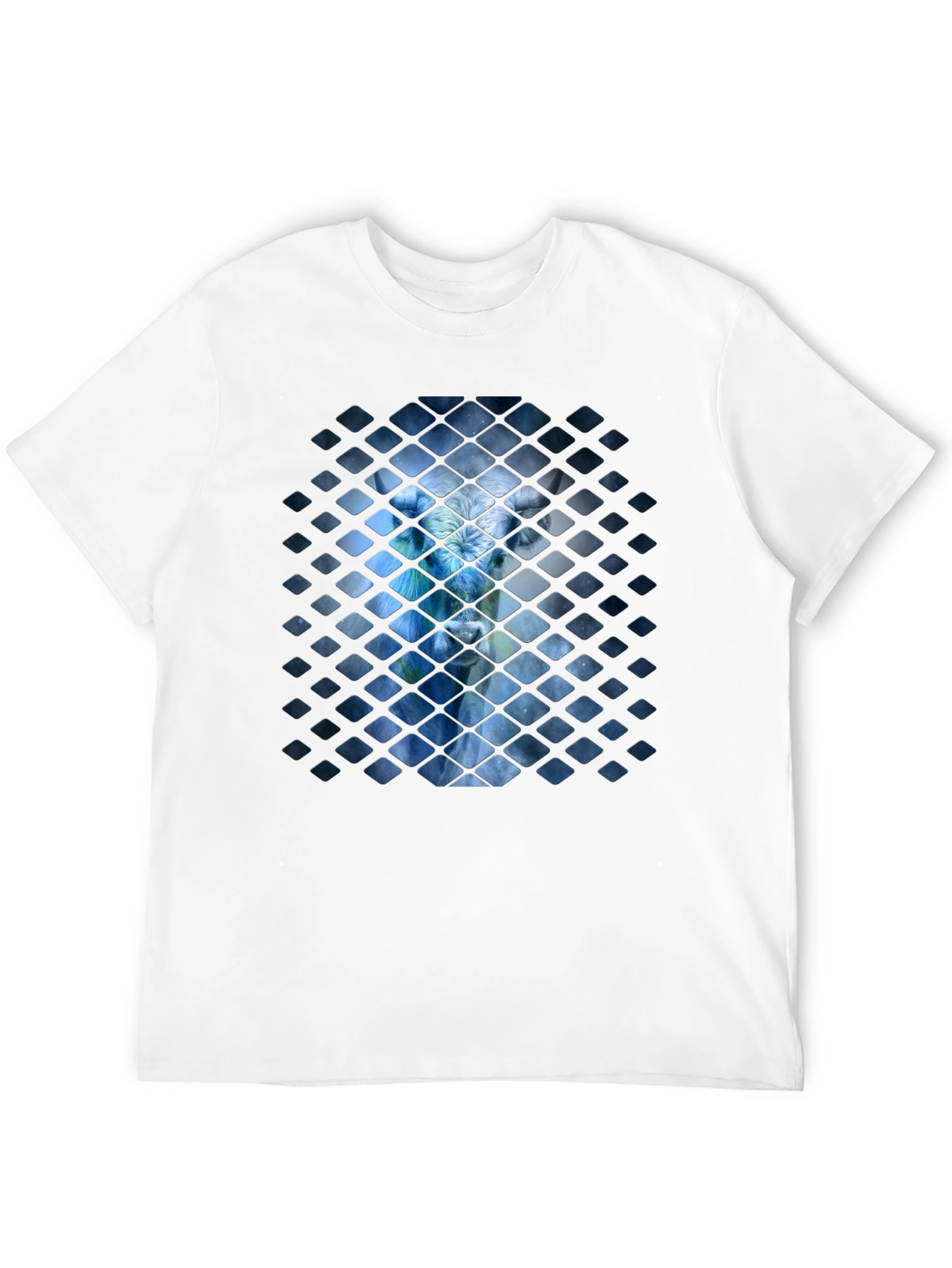 Abstract Avatar Graphic Black T-Shirt