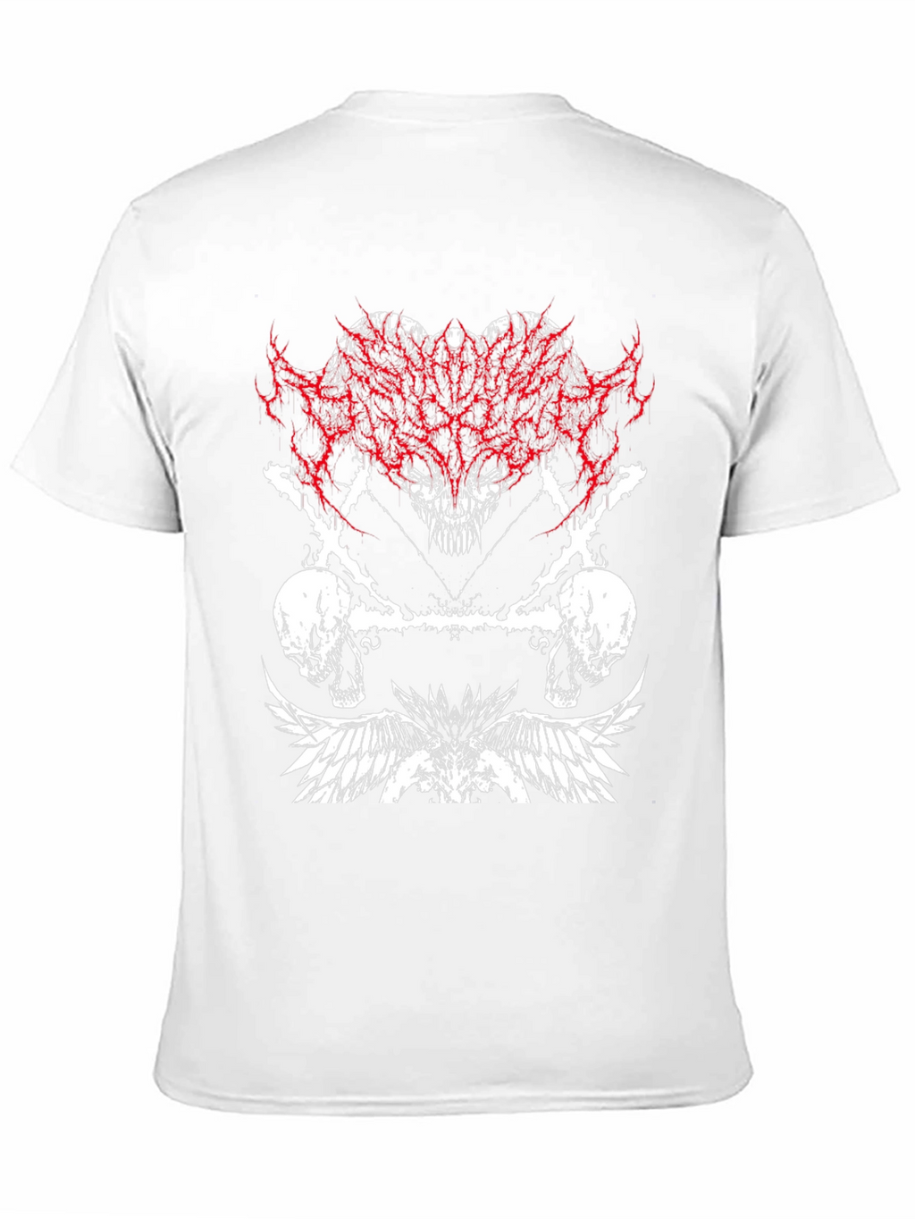 Edgy Graphic Tee - Skulls & Wings