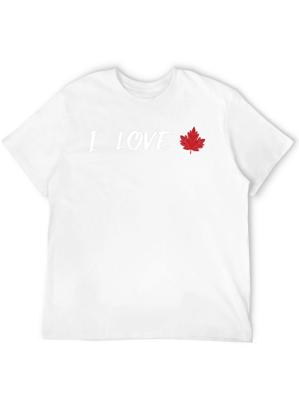 I Love Canada Graphic T-Shirt - Maple Leaf Tee
