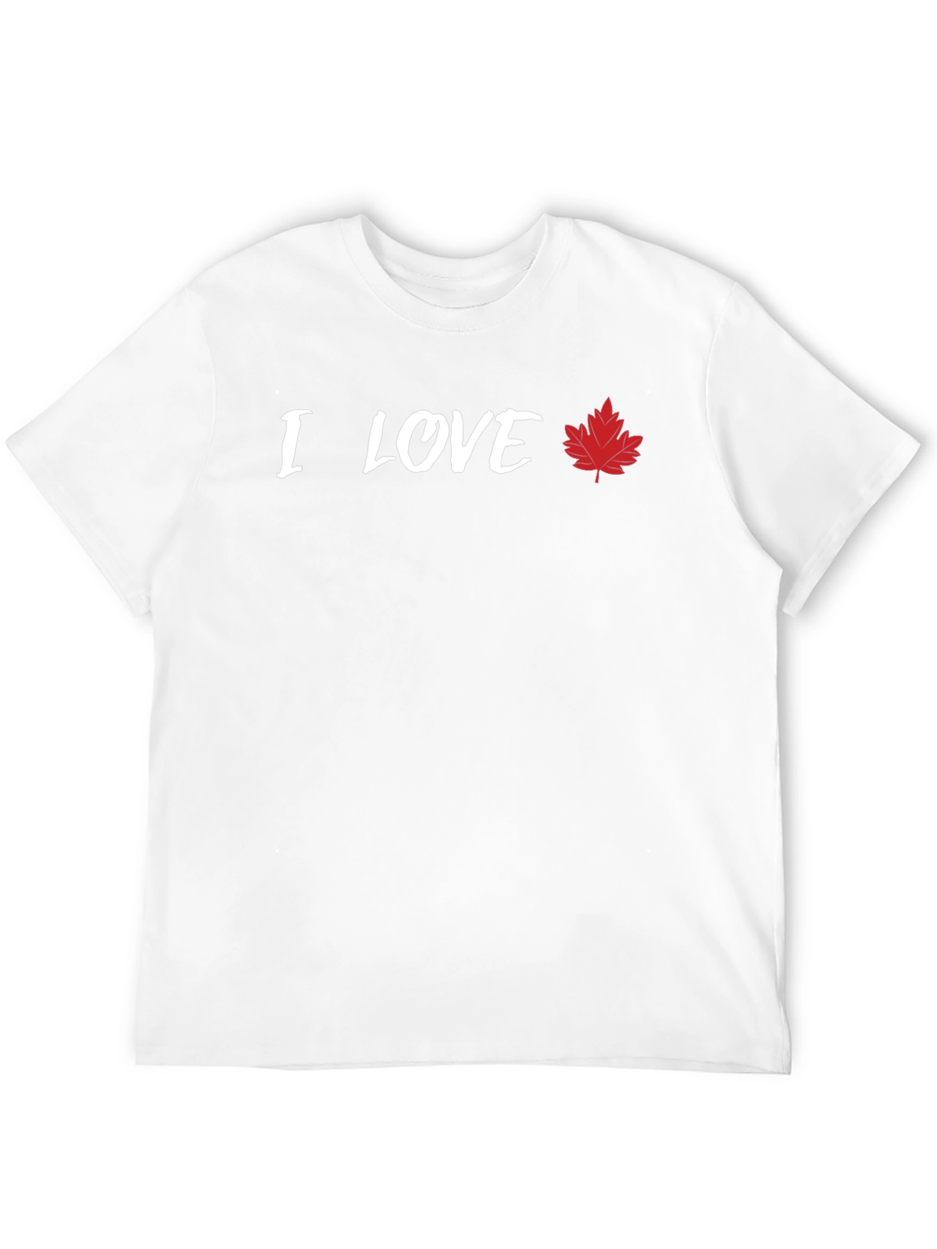 I Love Canada Graphic T-Shirt - Maple Leaf Tee