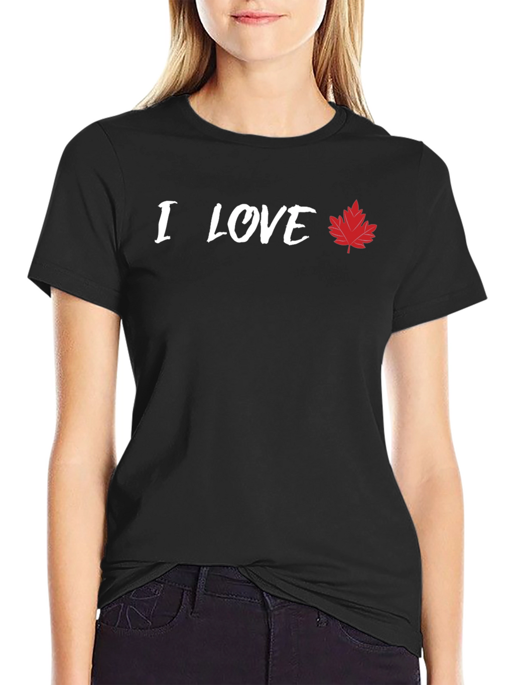 I Love Canada Graphic T-Shirt - Maple Leaf Tee