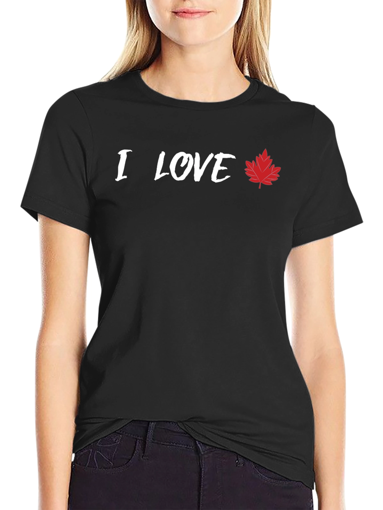 I Love Canada Graphic T-Shirt - Maple Leaf Tee