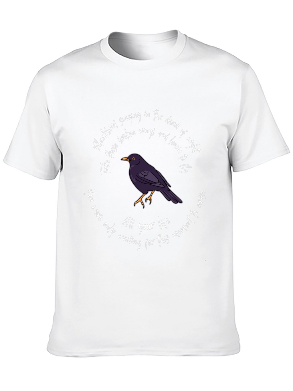 Blackbird Graphic T-Shirt: Singing in the Dead of Night