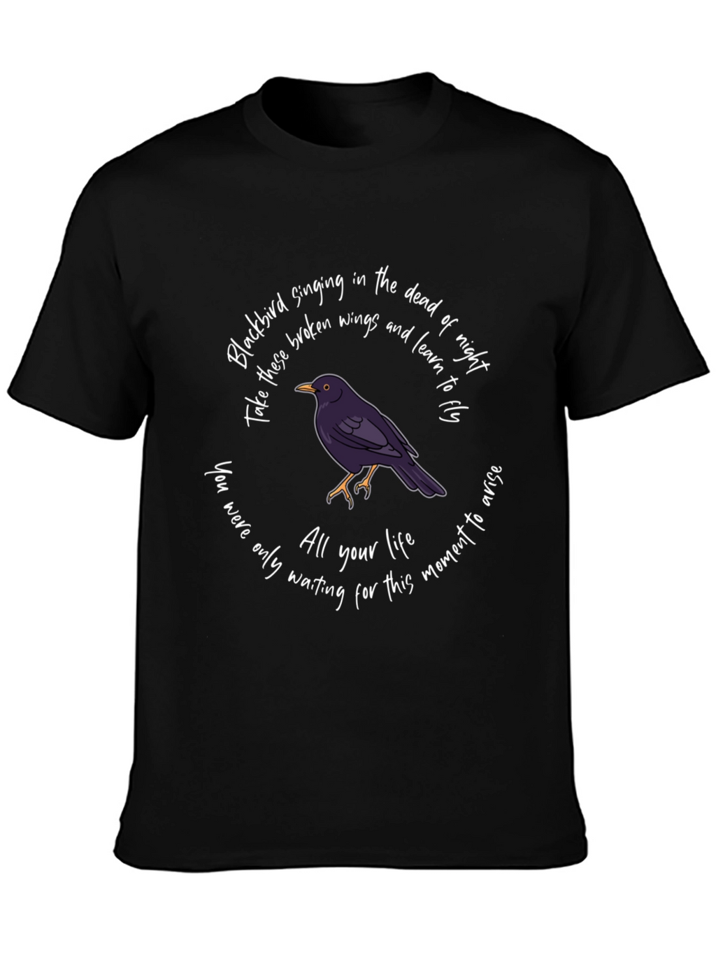 Blackbird Graphic T-Shirt: Singing in the Dead of Night