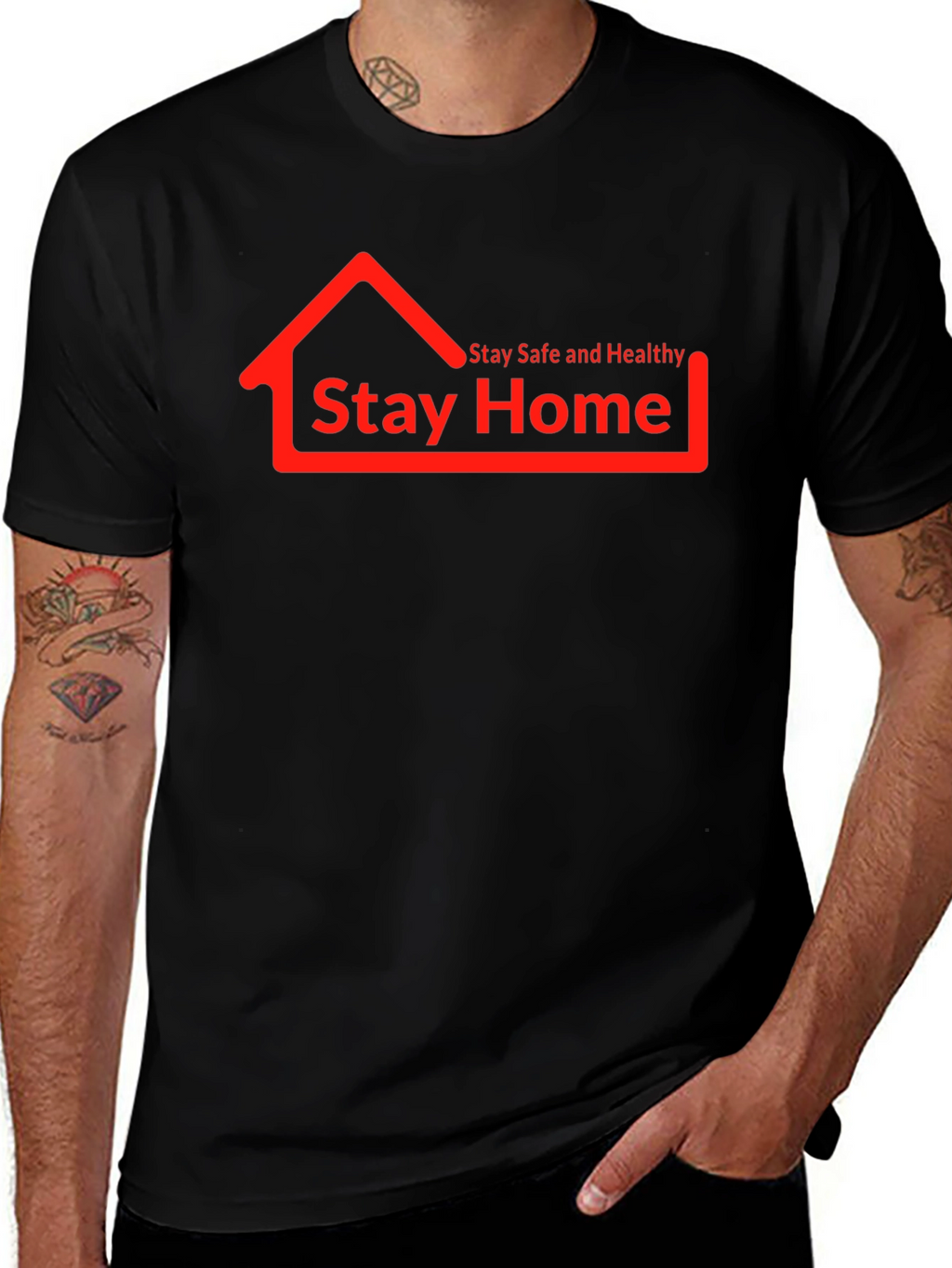 Stay Home Graphic Tee - Comfort & Style!
