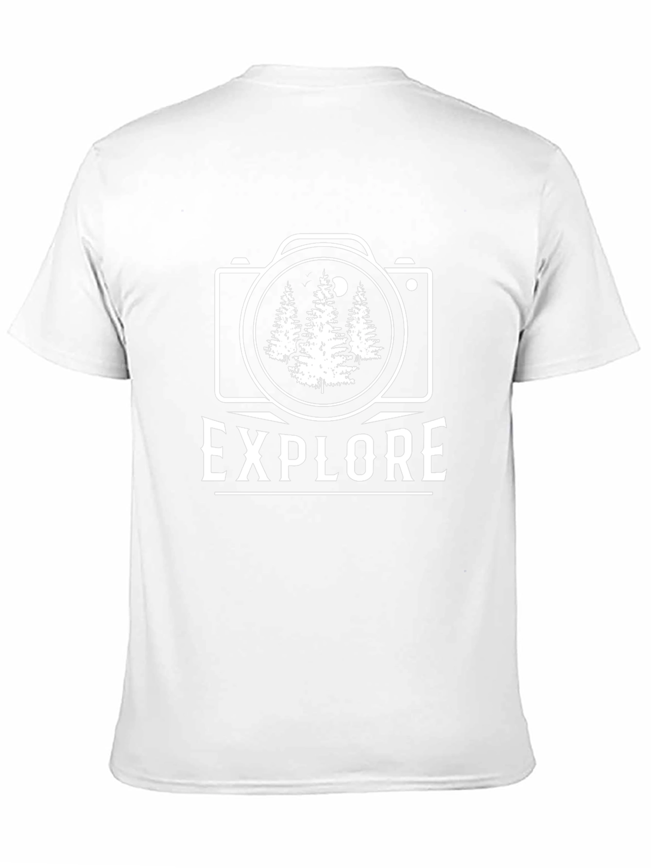 Explore Nature Camera Graphic Tee - Black