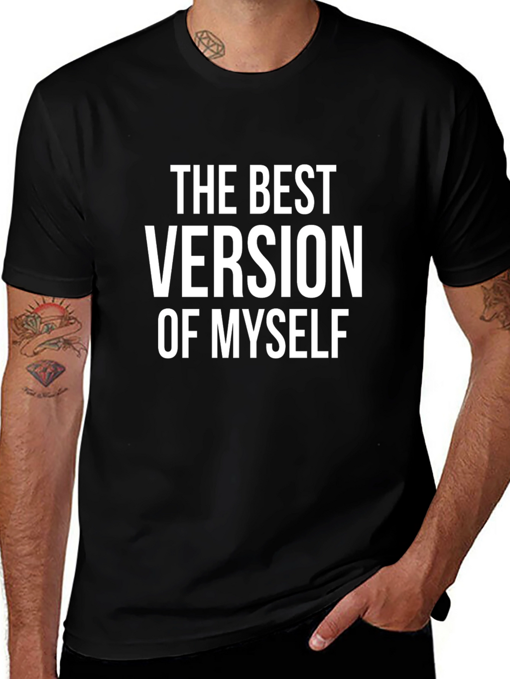 The Best Version of Myself Black T-Shirt