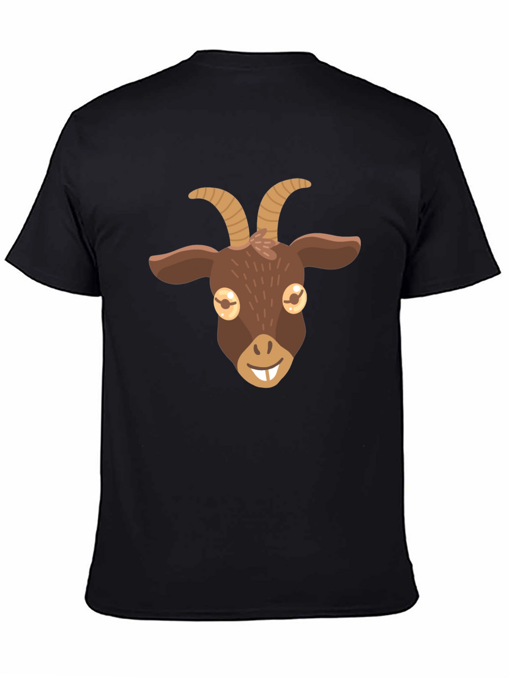 Goat Emoji Graphic Tee - Black T-Shirt