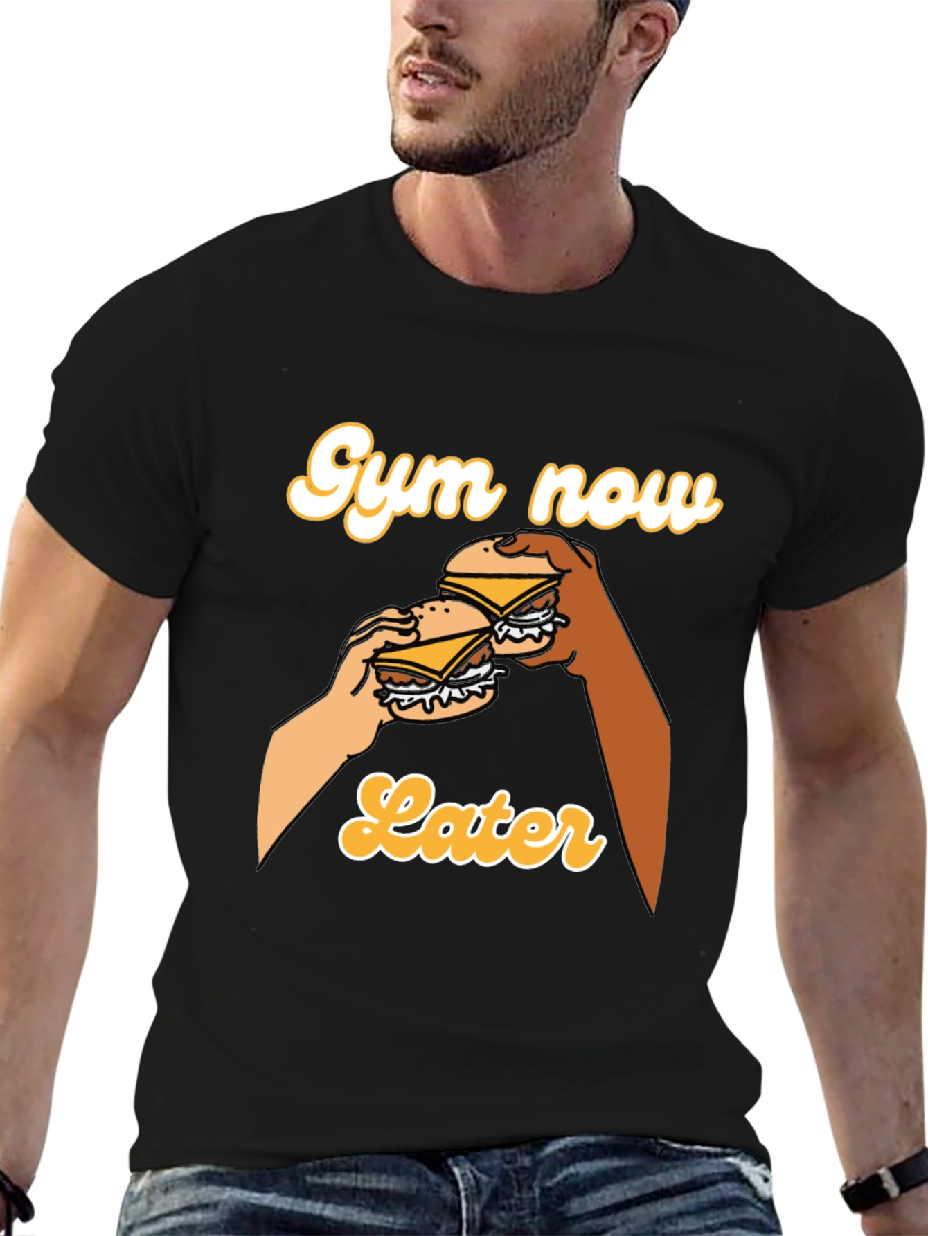 Gym Now Later Graphic Tee