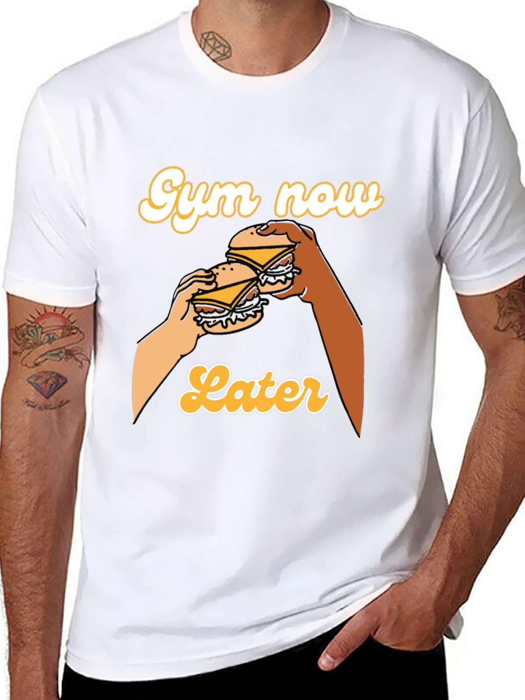 Gym Now Later Graphic Tee