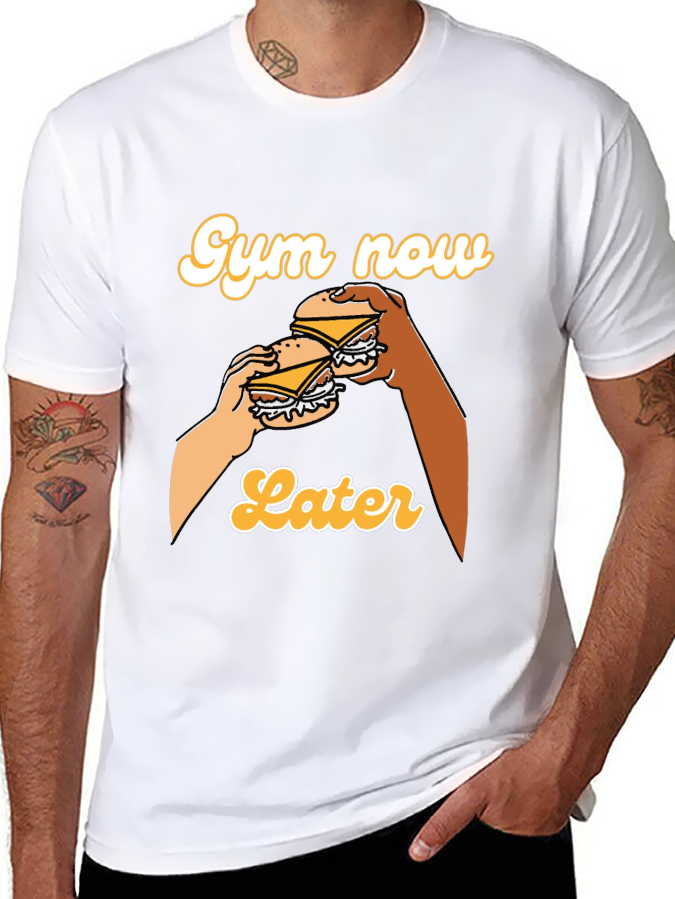 Gym Now Later Graphic Tee