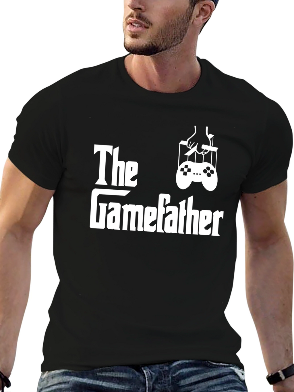 The Gamefather T-Shirt - Gamer Dad Novelty Tee