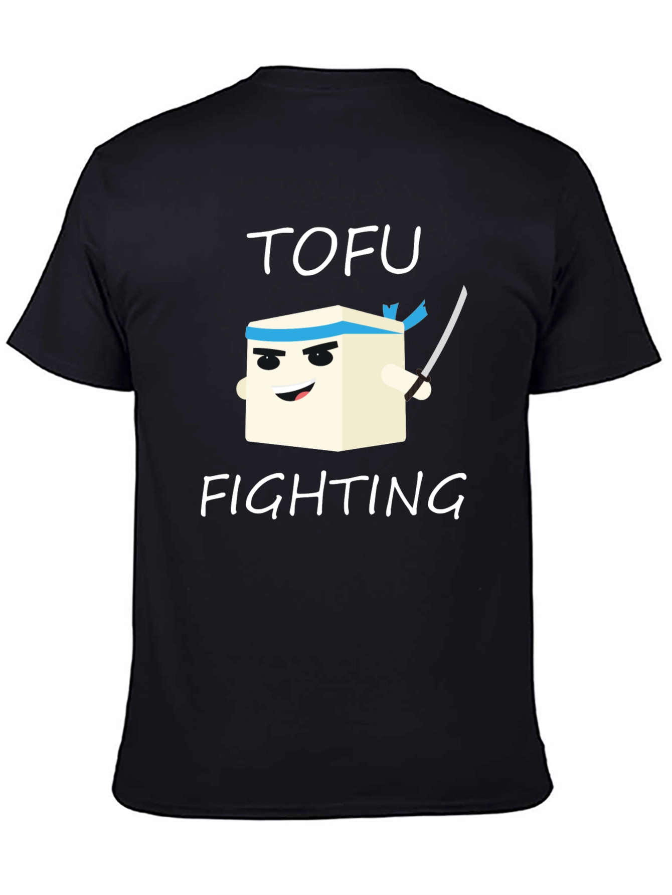 Tofu Fighting T-Shirt - Black Graphic Tee