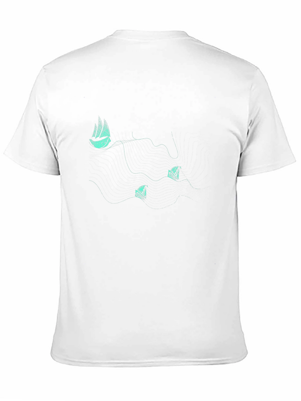 Minimalist Boat Graphic Tee - Black