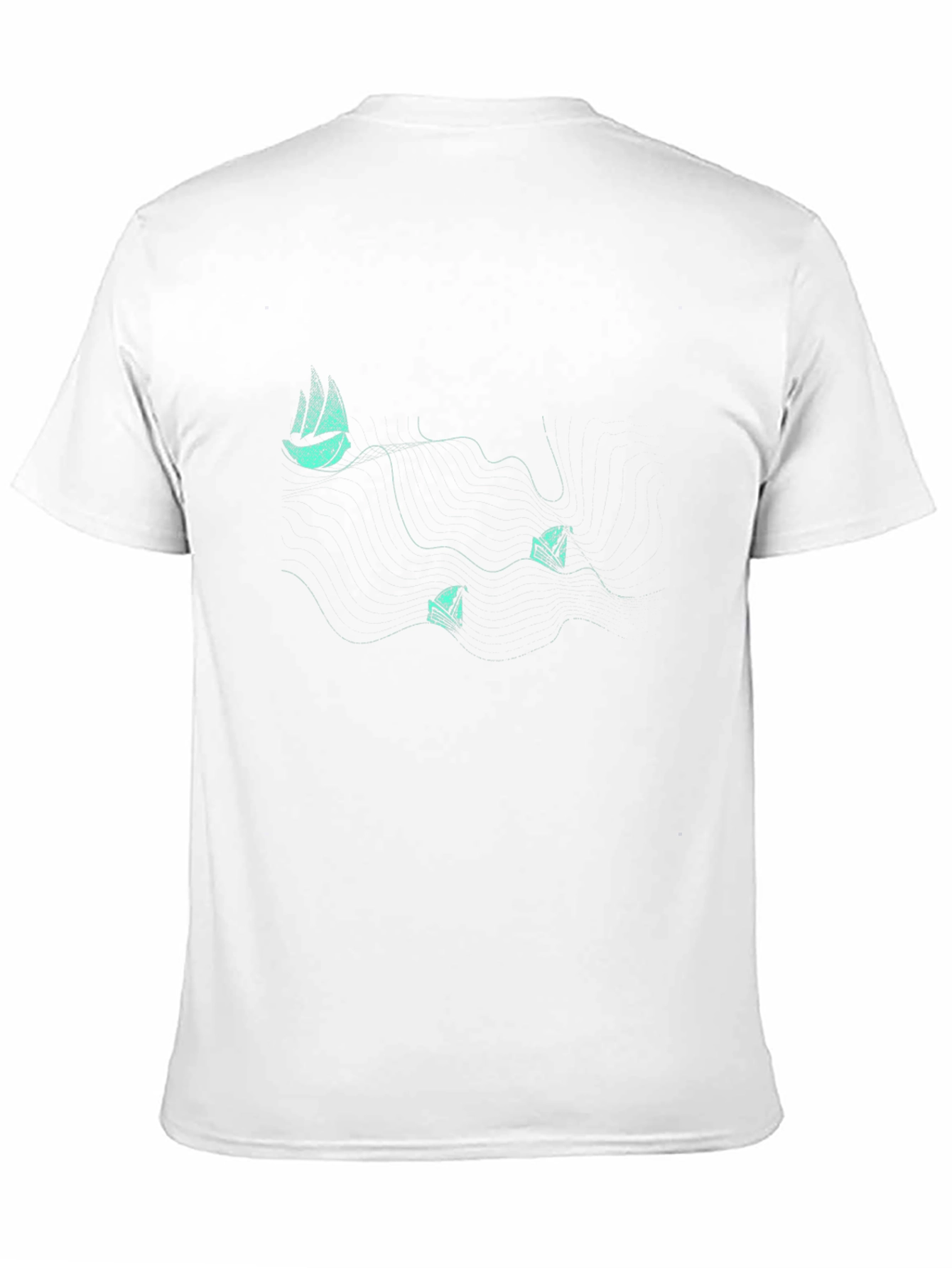 Minimalist Boat Graphic Tee - Black