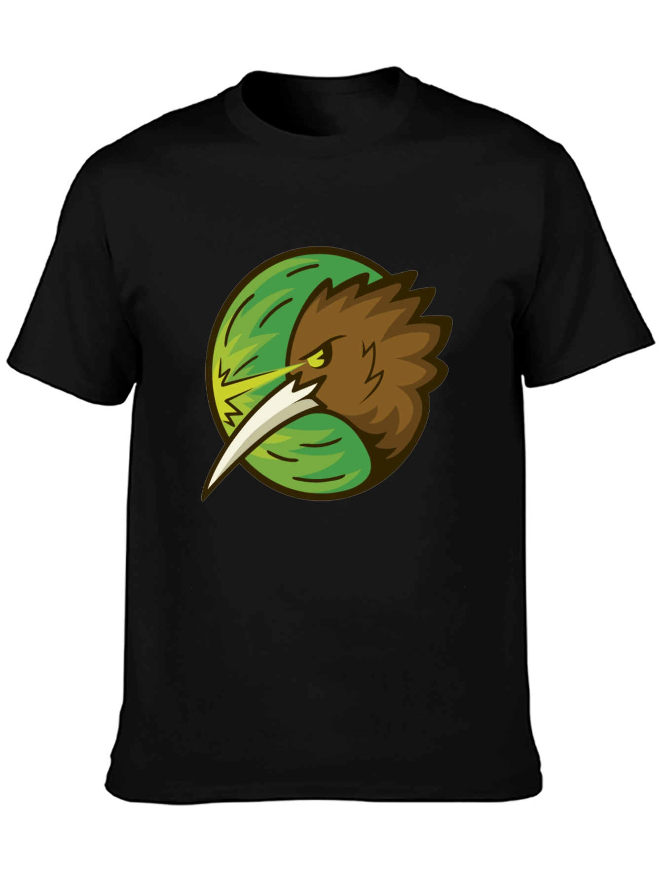 Kiwi Bird Graphic Tee - Stylish Black T-Shirt