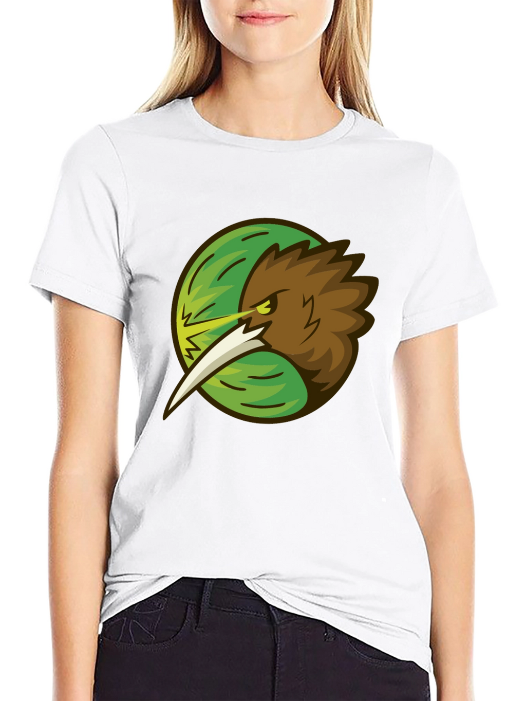 Kiwi Bird Graphic Tee - Stylish Black T-Shirt