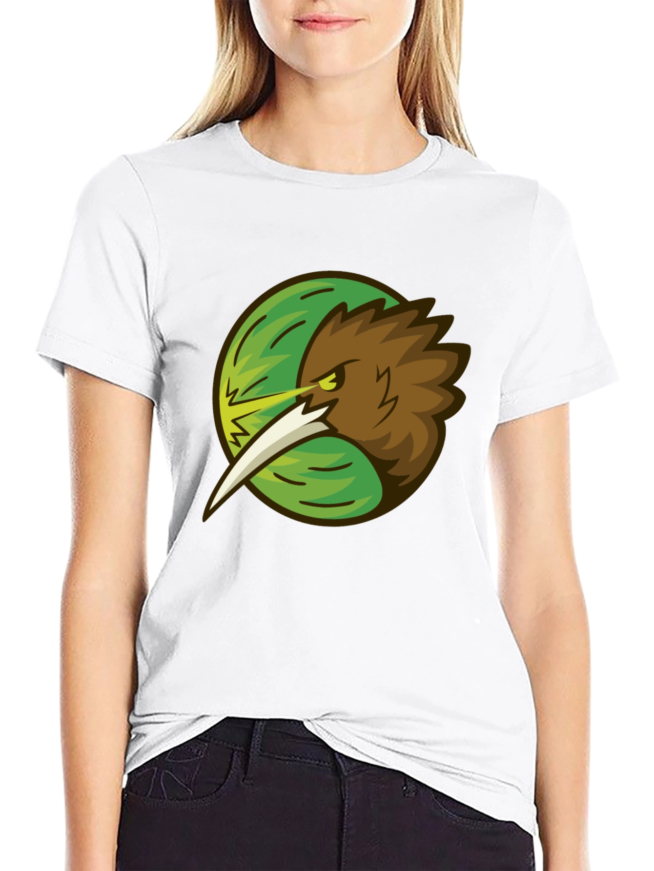 Kiwi Bird Graphic Tee - Stylish Black T-Shirt