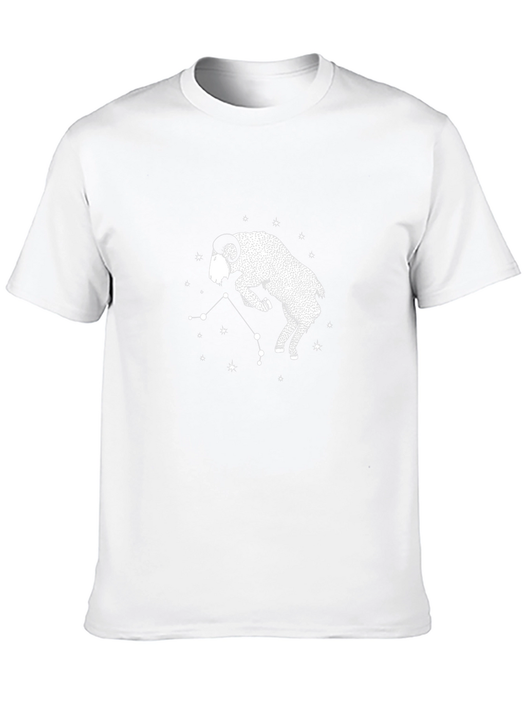 Aries Constellation Black T-Shirt