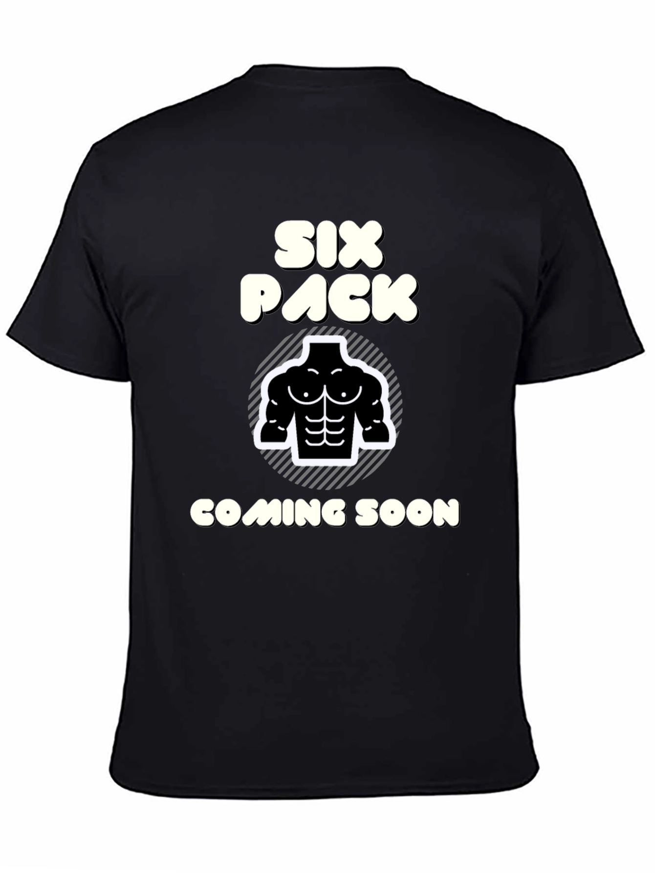 Six Pack Coming Soon T-Shirt Funny Gym Tee
