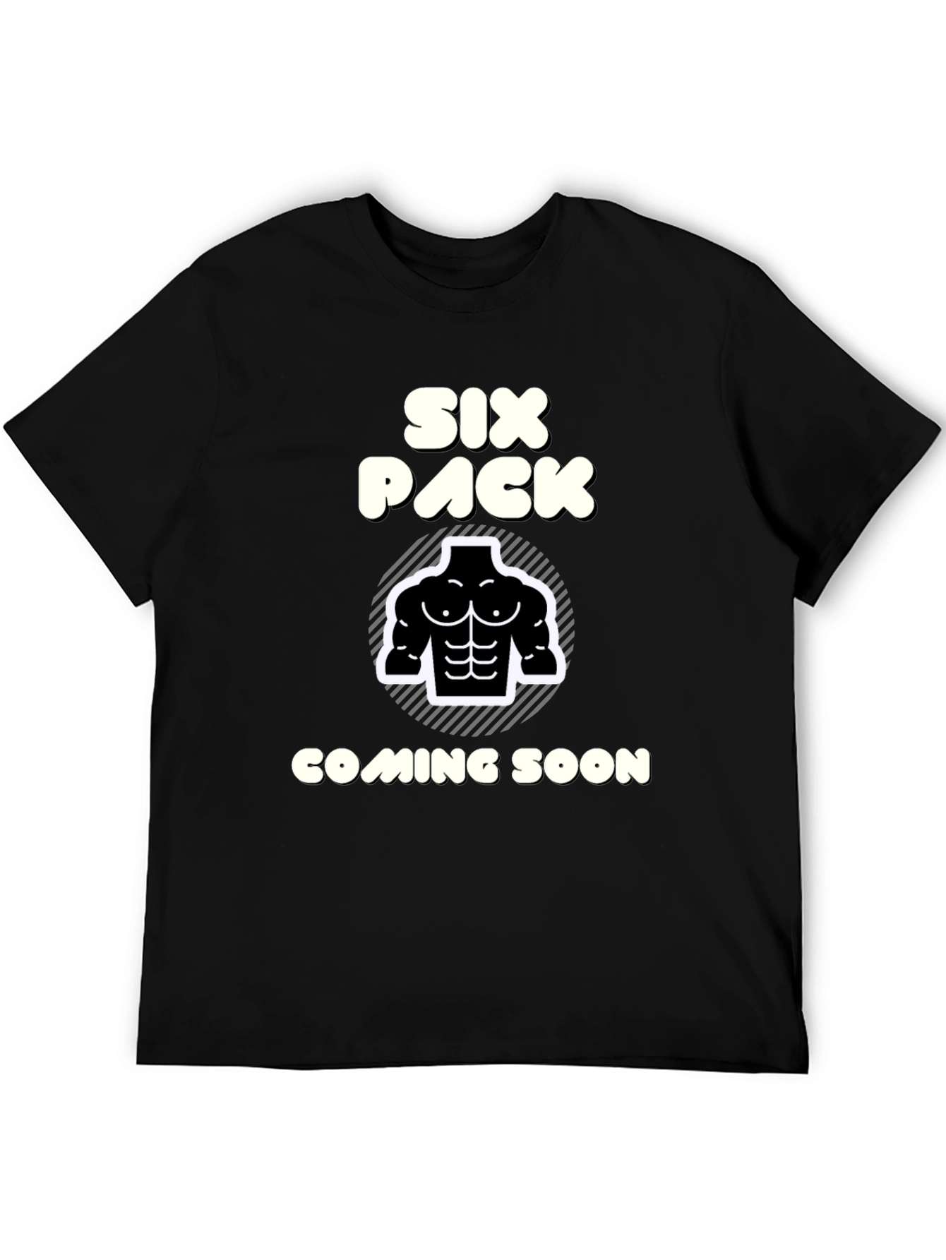 Six Pack Coming Soon T-Shirt Funny Gym Tee