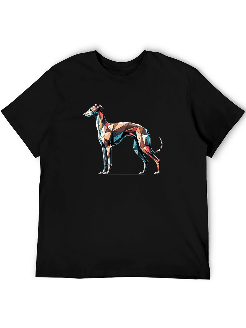 Geometric Greyhound T-Shirt - Modern Art Tee