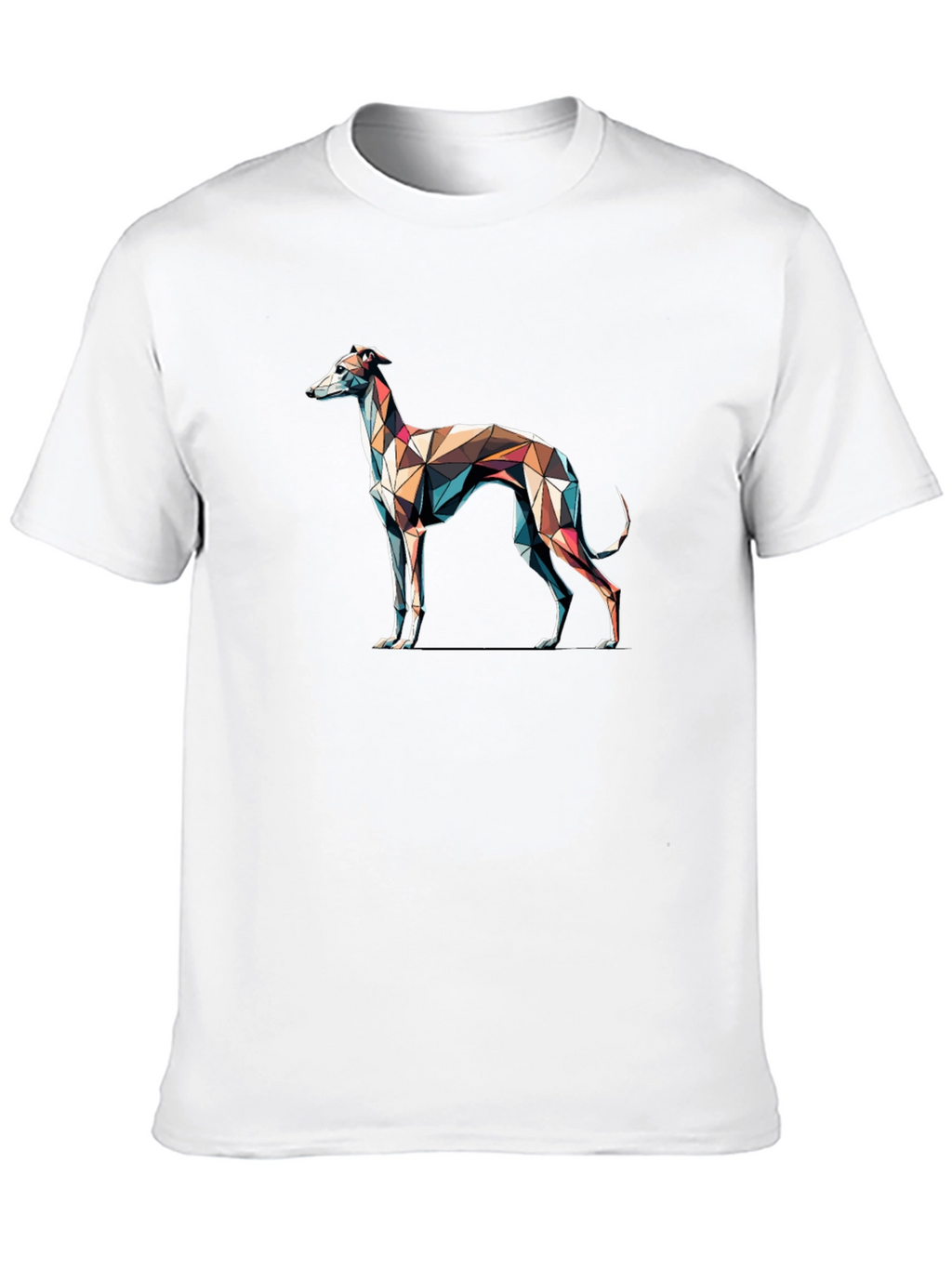 Geometric Greyhound T-Shirt - Modern Art Tee