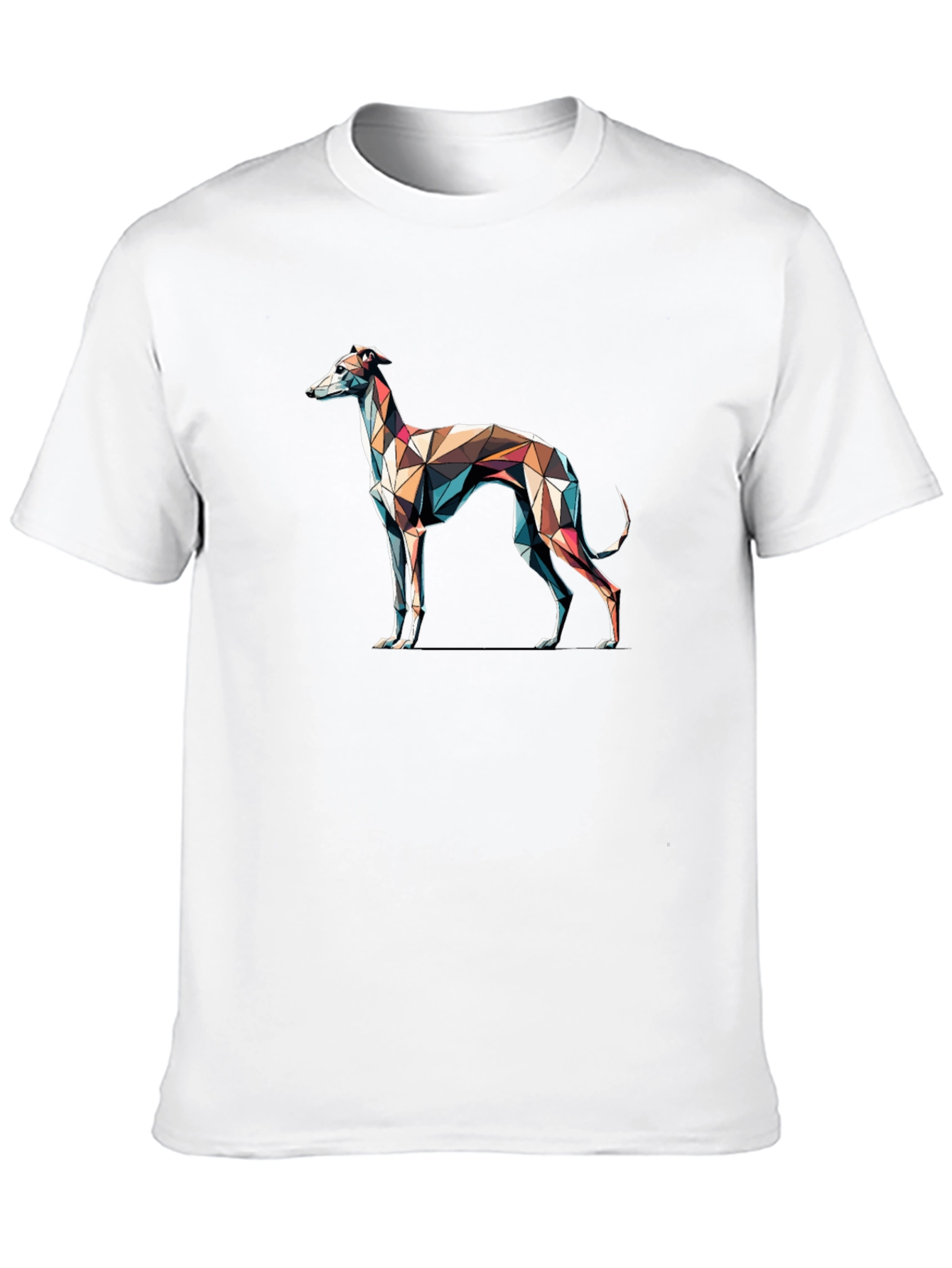 Geometric Greyhound T-Shirt - Modern Art Tee