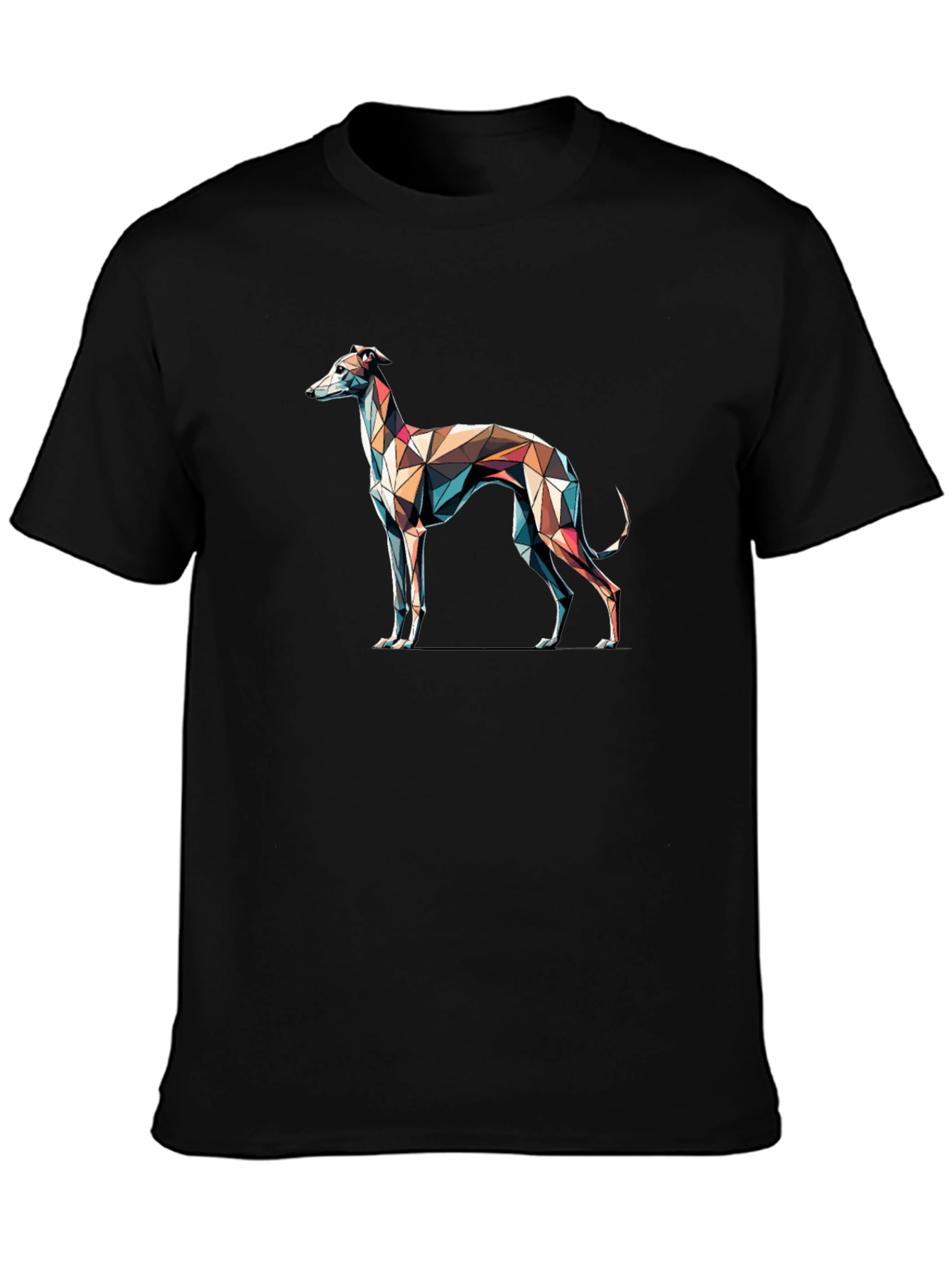 Geometric Greyhound T-Shirt - Modern Art Tee